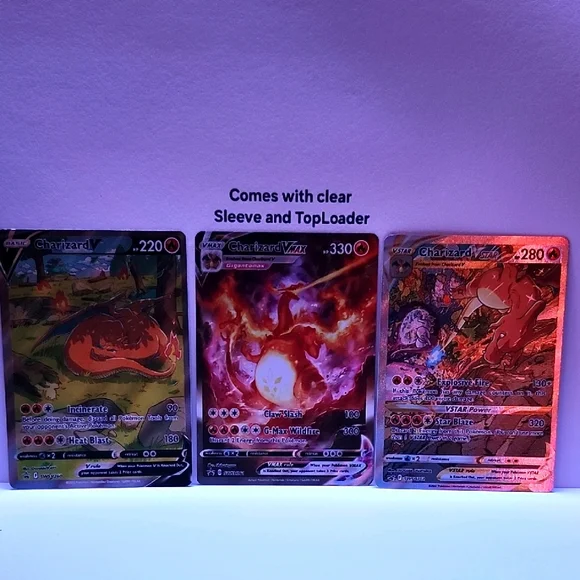 Pokemon | Toys | Charizard V Vmax Vstar Pokmon Card Set Swsh26 Swsh26  Swsh262 | Poshmark